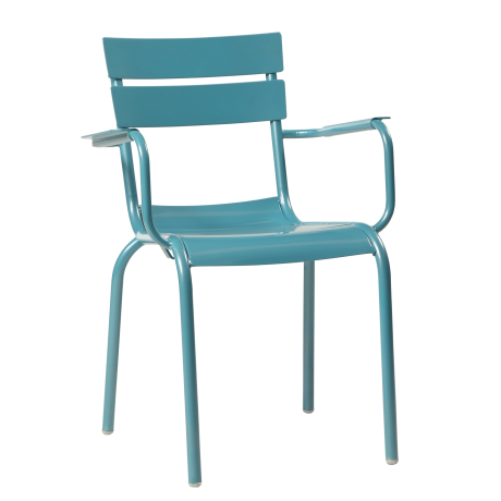 Porto Aluminium Armchair - Blue $39.00ea + GST